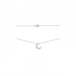 Little Moon Silver Necklace For Women