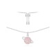 Pink Silver Planet Necklace For Womens