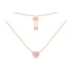 Rose Gold Collarbone Necklace For Women