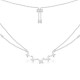 Silver Butterfly Double Clavicle Necklace