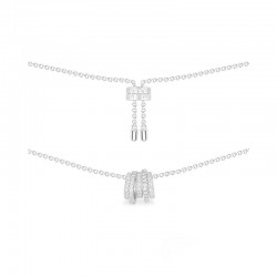 Silver Clavicle Chain Pendant 